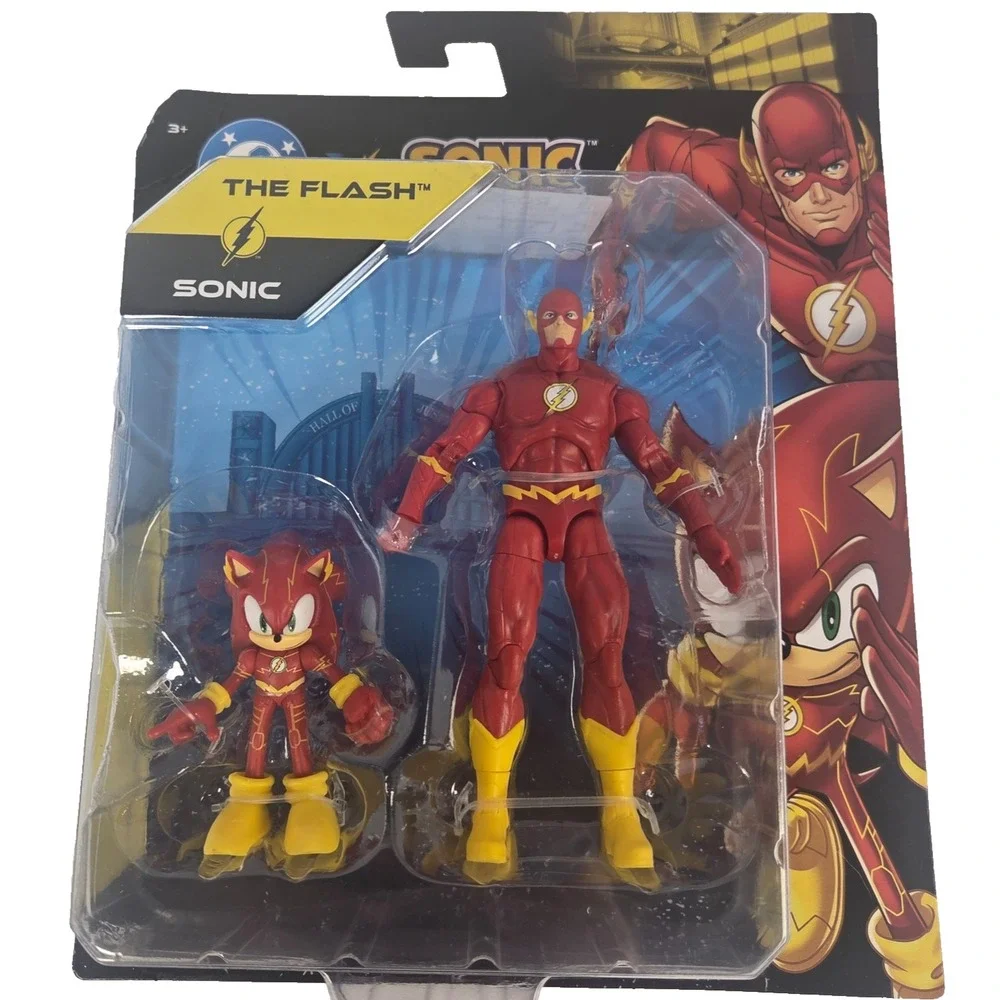 JAKKS DC x Sonic The Flash Sonic Multipack 5 Inch 2.5 Inch Figures New
